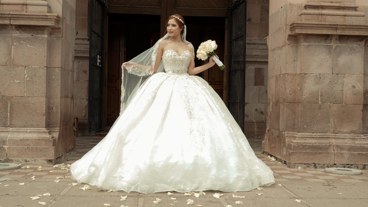 Tenemos vestidos de novia corte princesa con encaje hermosos y elegantes -