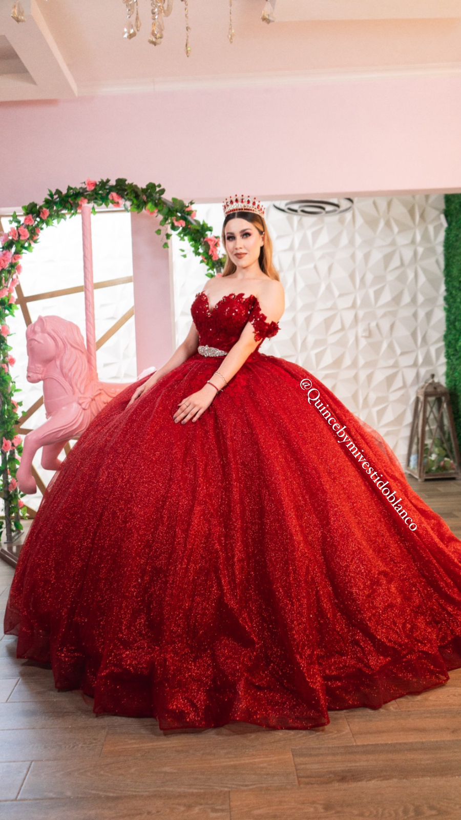 Amamos Los Vestidos De 15 Años Color Rojo Estilo Princesa