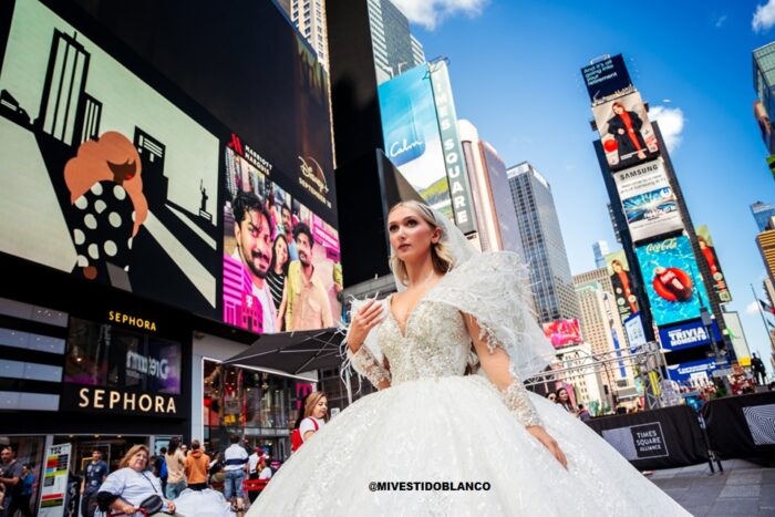 Vestidos de novia corte princesa Times Square, New York City - Image 5