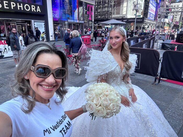 Vestidos de novia corte princesa Times Square, New York City - Image 8